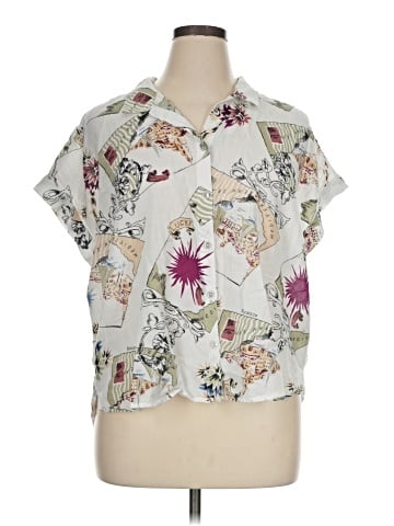 Lucky Brand Short Sleeve Blouse (view 1)