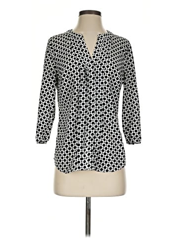 212 Collection 3/4 Sleeve Button-Down Shirt (view 1)