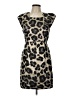 Tibi 100% Acetate Animal Print Brown Cocktail Dress Size 12 - photo 1