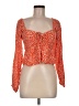 Billabong Orange Long Sleeve Blouse Size M - photo 1