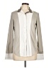 Dover Color Block Ivory Long Sleeve Blouse Size L - photo 1