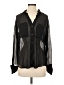 Zara 100% Polyester Black Long Sleeve Blouse Size S - photo 1