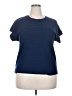 Ellen Tracy Blue Short Sleeve Top Size XXL - photo 1