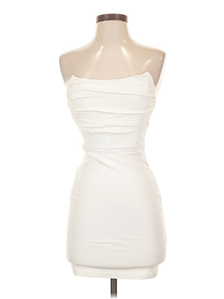 Blue Blush Cocktail Dress In Ivory