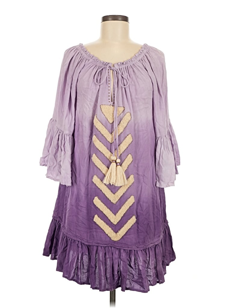 Pre-owned Skemo Casual Dress In Purple