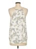 Ann Taylor LOFT 100% Polyester Ivory Sleeveless Blouse Size M - photo 2