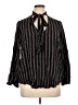 Melissa McCarthy Seven7 Black Long Sleeve Blouse Size 0X - photo 1