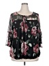 Naif Black 3/4 Sleeve Blouse Size 3X - photo 1