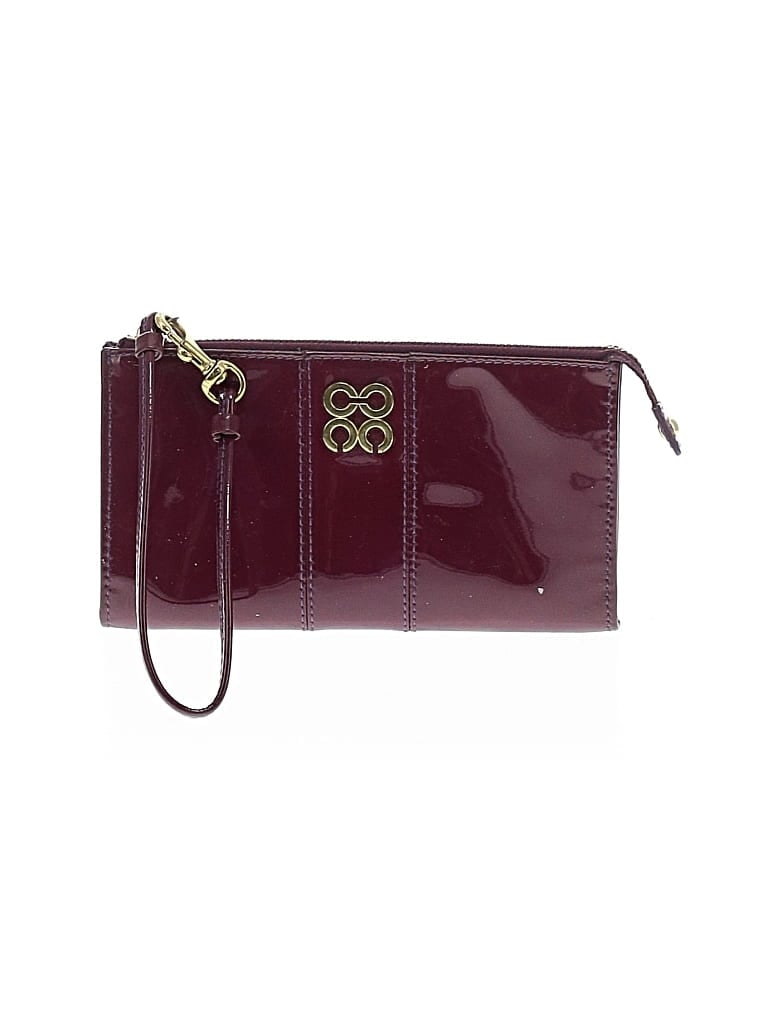 Pre-owned Assorted Brands Wristlet In Burgundy