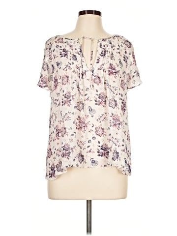 Joie Short Sleeve Silk Top (view 1)