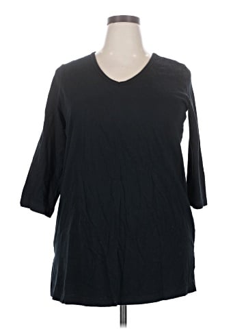 Woman Within 3/4 Sleeve T-Shirt (view 1)