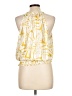 J by Joie 100% Polyester Yellow Sleeveless Blouse Size L - photo 2
