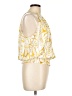 J by Joie 100% Polyester Yellow Sleeveless Blouse Size L - photo 4