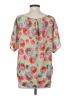 Ella Moss 100% Silk Pink Short Sleeve Silk Top Size S - photo 2