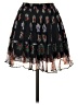 Intermix 100% Viscose Floral Black Casual Skirt Size XS - photo 1