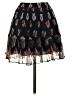 Intermix 100% Viscose Floral Black Casual Skirt Size XS - photo 2