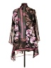 Travelers by Chico's 100% Polyester Purple Kimono Size Sm (0) - photo 2