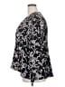 Alex Evenings 100% Polyester Floral Black Blazer Size 3X - photo 5