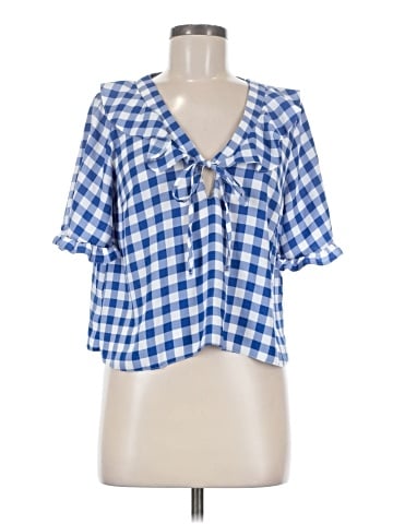 Topshop Short Sleeve Blouse (view 1)