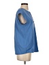Maison d' Amelie Blue Short Sleeve Blouse Size XS - photo 4
