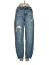 English Factory Hearts Blue Jeans Size 26 waist - photo 1