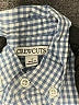 Crewcuts 100% Cotton Checkered-gingham Blue Long Sleeve Button-Down Shirt Size 3 - photo 3