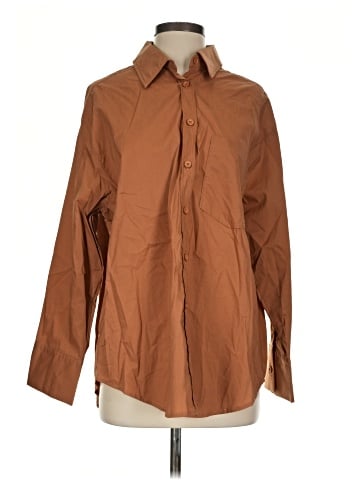 MIOU MUSE Long Sleeve Button-Down Shirt (view 1)
