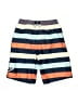 Janie and Jack 100% Polyester Stripes Blue Board Shorts Size 8 - photo 2
