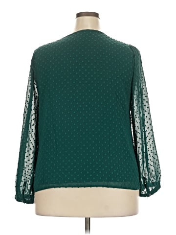 J.Crew Factory Store 3/4 Sleeve Blouse (view 2)