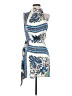 Shein 100% Polyester Paisley Blue Cocktail Dress Size S - photo 1