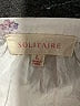 Solitaire 100% Polyester Ivory Short Sleeve Blouse Size L - photo 7