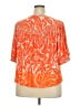 Democracy Orange Short Sleeve Blouse Size 2X - photo 2