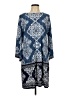Studio One Paisley Blue Casual Dress Size L - photo 1