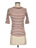 Sanctuary Stripes Brown Short Sleeve Top Size XS - photo 1