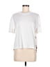 Sandro 100% Polyester White Short Sleeve Top Size Med (2) - photo 1