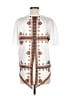 Sandro 100% Polyester White Short Sleeve Top Size Med (2) - photo 2
