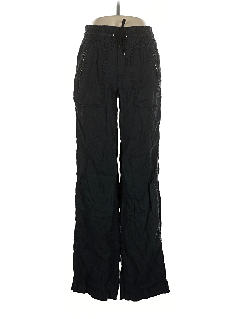 Pre-owned Athleta Linen Pants In Black
