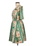 Shein 100% Polyester Paisley Green Casual Dress Size L - photo 5