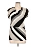 A. Byer Gray Short Sleeve Blouse Size L - photo 1