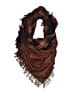 Unbranded Plaid Brown Scarf One size - photo 1
