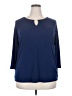 Premise Studio Blue 3/4 Sleeve Top Size 2X - photo 1