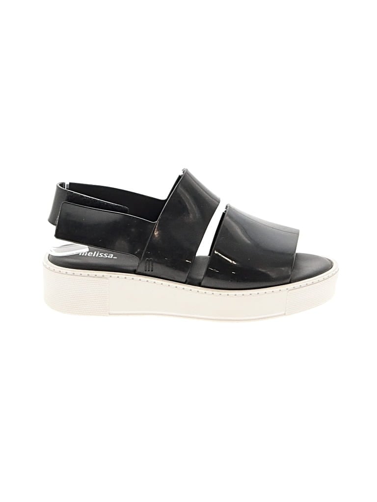 Pre-owned Melissa Sandals In Black