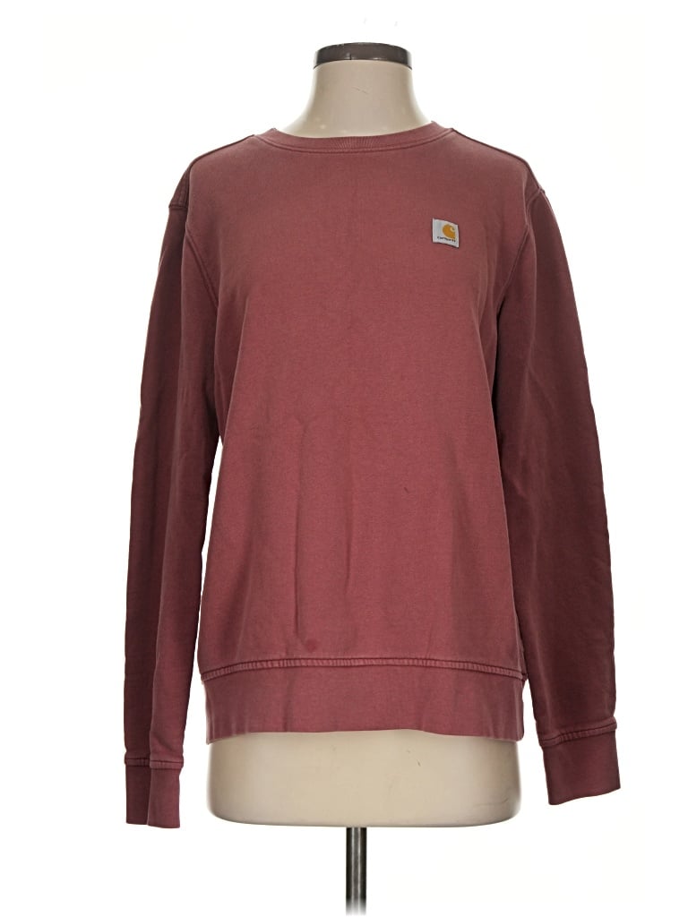 Pre-owned Carhartt Sweatshirt In Burgundy
