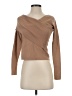 Line & Dot Tan Long Sleeve Top Size XS - photo 1
