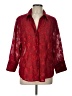 Coldwater Creek Burgundy 3/4 Sleeve Blouse Size L - photo 1
