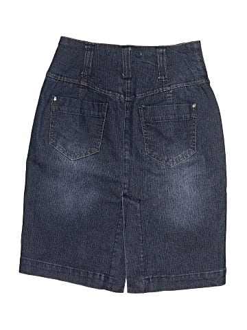 Kimchi Blue Denim Skirt (view 2)