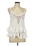Free People White Sleeveless Blouse Size L - photo 1
