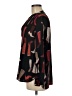 Nic + Zoe 100% Polyester Print Black Long Sleeve Blouse Size M - photo 5