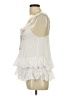 Free People White Sleeveless Blouse Size L - photo 5