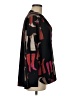 Nic + Zoe 100% Polyester Print Black Long Sleeve Blouse Size M - photo 4